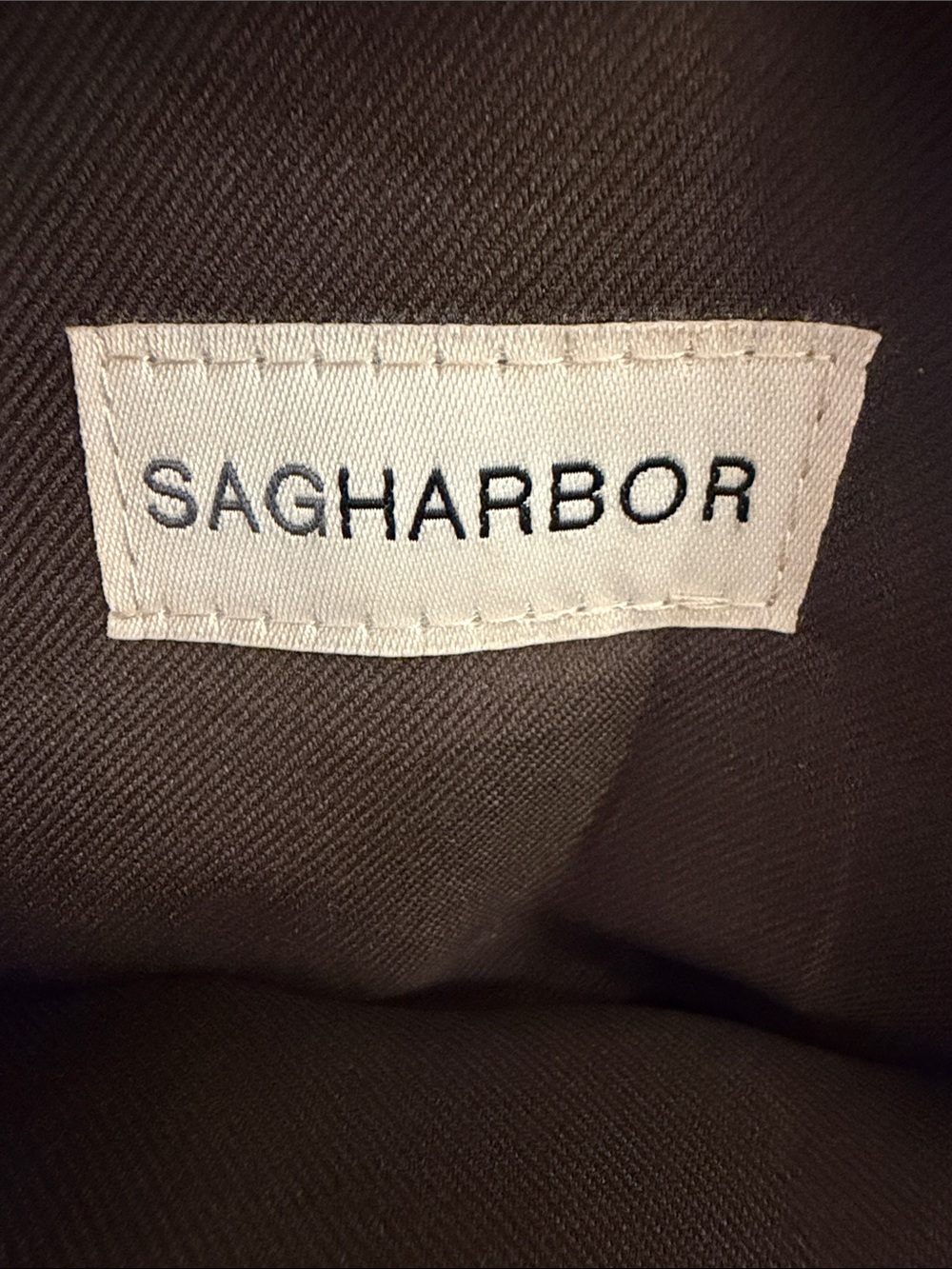 Vintage Sag Harbor Beige and Brown Logo Tote Bag - Picture 2 of 11